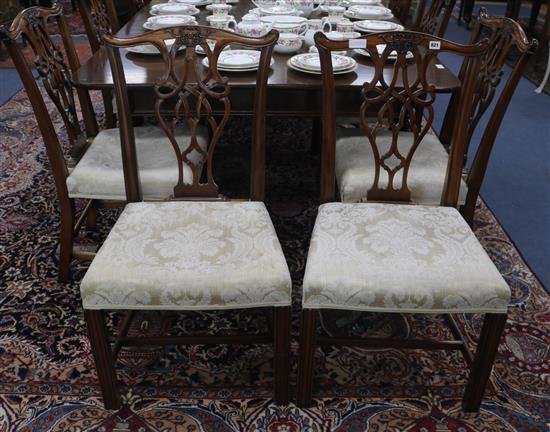 A set of ten reproduction chairs